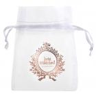 6 Sachets a dragées Just Married Rose gold