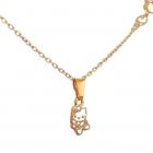Pendentif bijoux Hello Kitty - Email pourpre - Ton or jaune