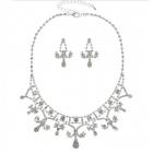 Parure Mariage Bijoux Ton Argent Cristal Clair