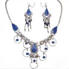 Parure Femme Bijoux Pérou Pierre Naturelle lapis-lazuli 