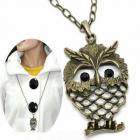 Bijoux pendentif Hibou chaîne 