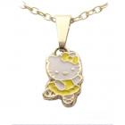 Pendentif bijoux Hello Kitty - Email jaune - Ton or jaune