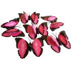 Papillon Magnétiques Rose Fuchsia (lot de 8)