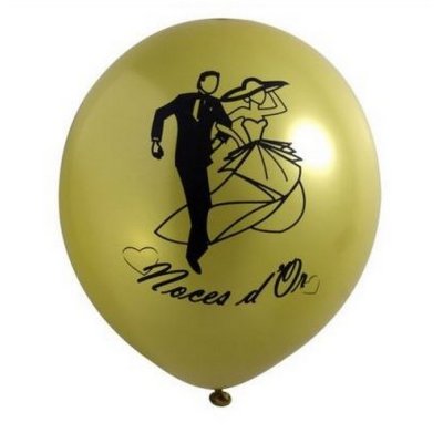Ballon Métallique Hélium - 50 ans - Jour de Fête - Boutique Jour de fête
