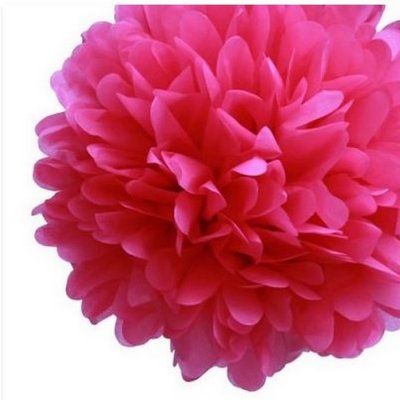 Papier de soie rose 50 x 70 cm pour faire des pompons