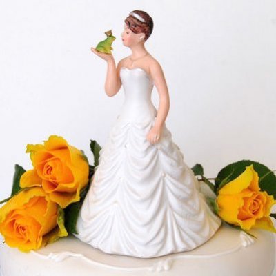 Mariage thme Princesse  - Figurine gateau mariage Cendrillon  : illustration