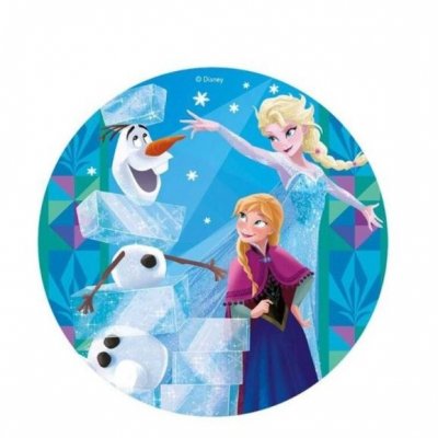 Dco de table Baptme  - Disque azyme Reine des neiges 20 cm  : illustration