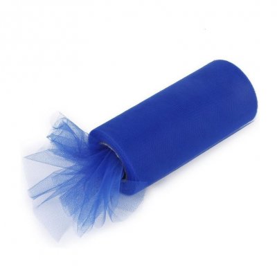 Noeuds, rubans, tulles - Dcoration mariage  - Rouleau de tulle bleu marine 22 mtres x 15 cm : illustration