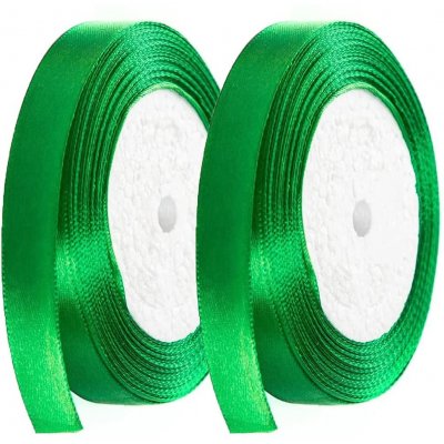 Decoration Mariage  - Ruban satin vert emeraude 6 mm x 22,5 M : illustration