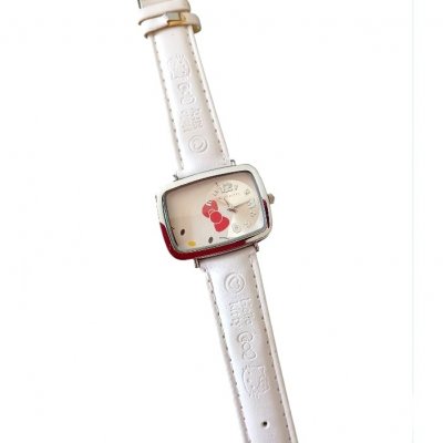 Bijoux Enfants  -  Montre Hello Kitty bijou femme fille bracelet blanc  : illustration