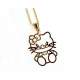 Pendentif enfant Bijoux Hello Kitty Plaqu Or : illustration