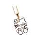 Pendentif enfant Bijoux Hello Kitty Plaqu Or : illustration