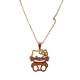 Pendentif enfant bijoux Hello Kitty plaqu or et argent : illustration