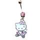 Kitty Piercing de nombril en acier inoxydable pour ... : illustration