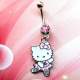 Kitty Piercing de nombril en acier inoxydable pour ... : illustration