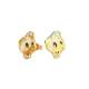 Boucles d'oreille plaqu or et laque - Donald Duck : illustration