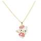 Parure bijoux plaqu or et mail rose Hello Kitty  : illustration