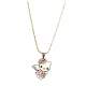 Pendentif Hello Kitty bijou plaqu or et email : illustration