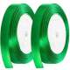 Ruban satin vert emeraude 6 mm x 22,5 M : illustration