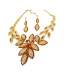 Parure Mariage Bijoux Dor Cristal Ocre 