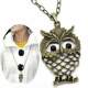 Bijoux pendentif Hibou chane  : illustration