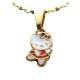 Pendentif Bijoux Hello Kitty - Email Rose - Ton Or ... : illustration