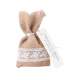 Sacs  drages toile de jute et dentelle blanche x ... : illustration